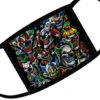 Colored Clowns Face Covering