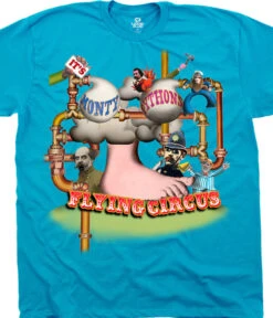 Flying Circus Foot Light Blue T-Shirt