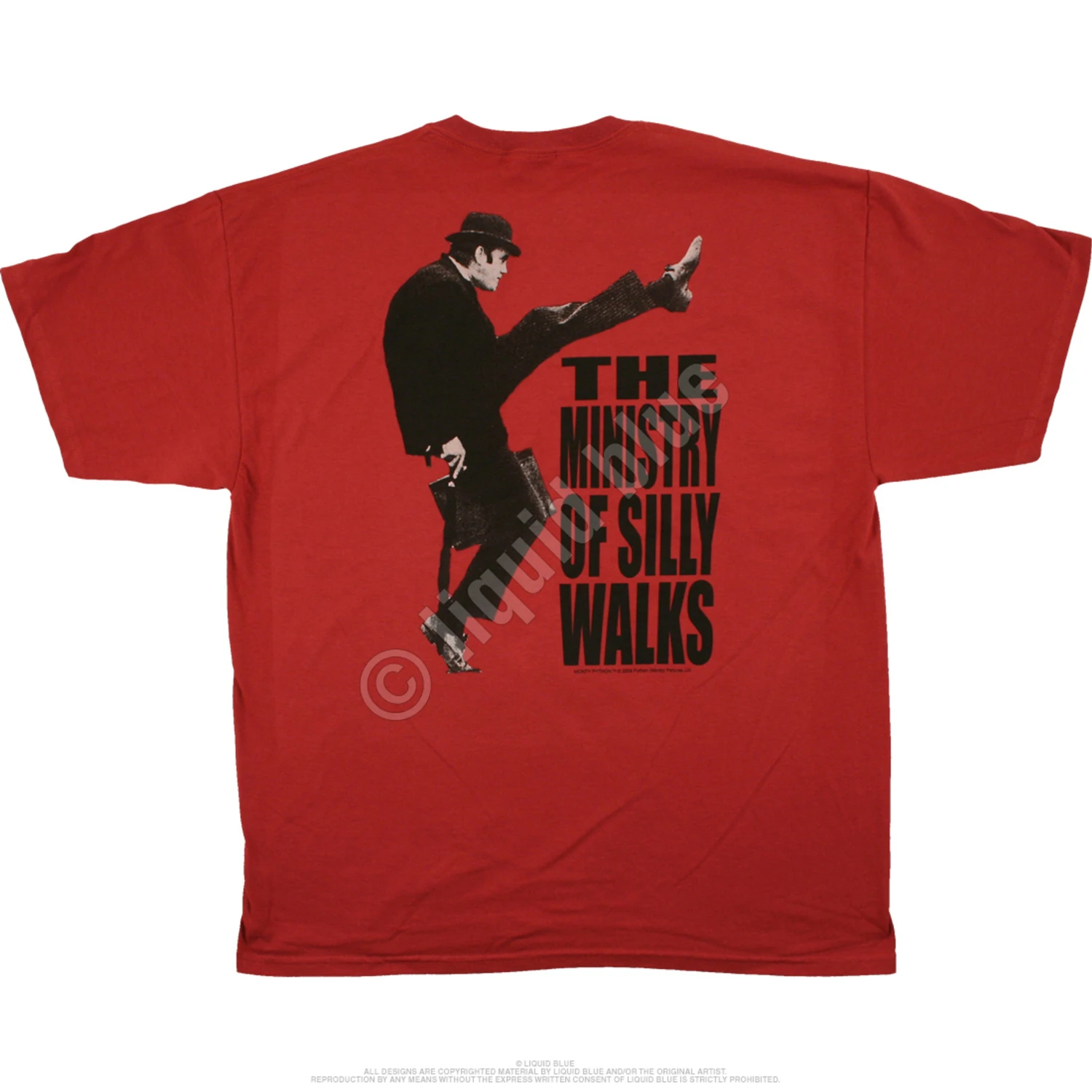 Ministry Of Silly Walks Red T-Shirt 3 Ministry Of Silly Walks Red T-Shirt - Image 3