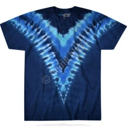 Cool Blue V Unprinted Tie-Dye T-Shirt 6 Cool Blue V Unprinted Tie-Dye T-Shirt -BOWIE Shop 11100f 75431.1506368848