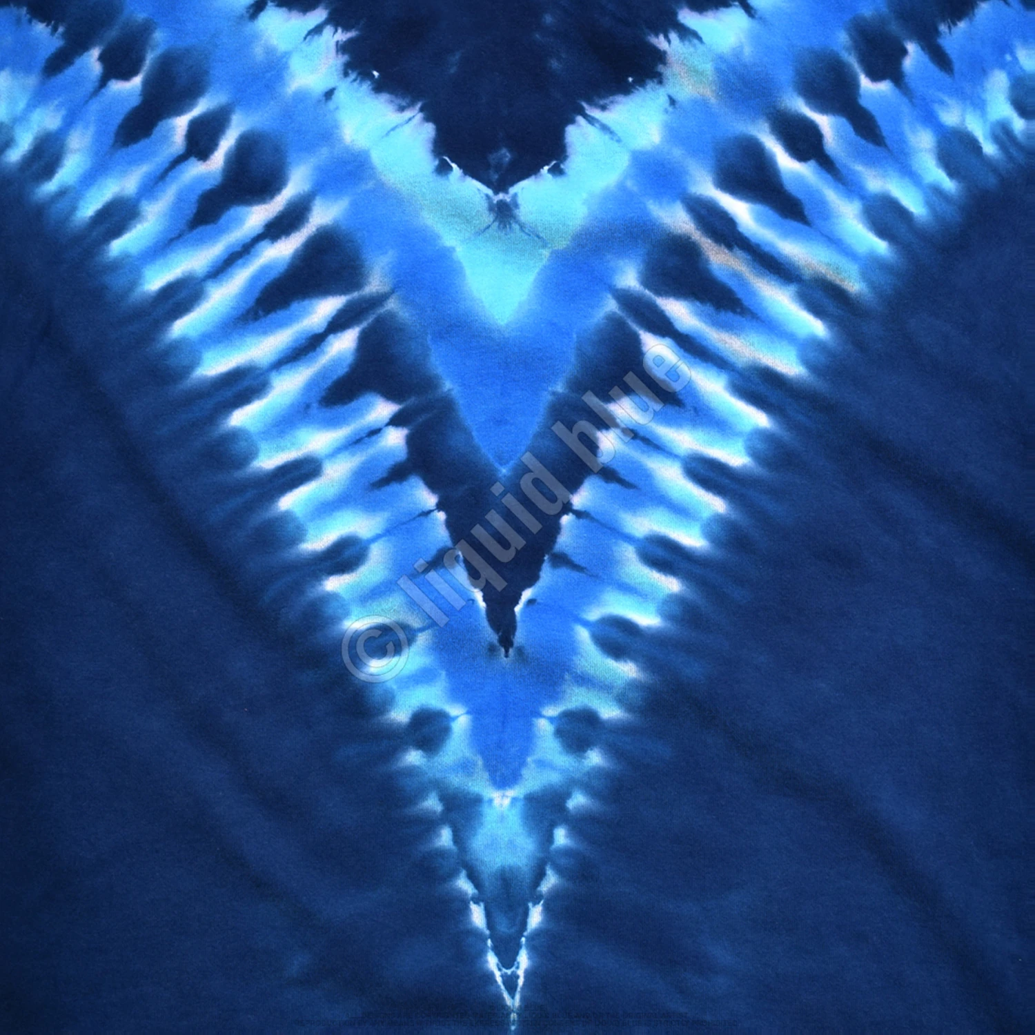 Cool Blue V Unprinted Tie-Dye T-Shirt 4 Cool Blue V Unprinted Tie-Dye T-Shirt - Image 4