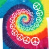 Rainbow Spiral Peace Tie-Dye T-Shirt