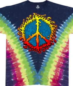 Peace Amoeba Tie-Dye T-Shirt