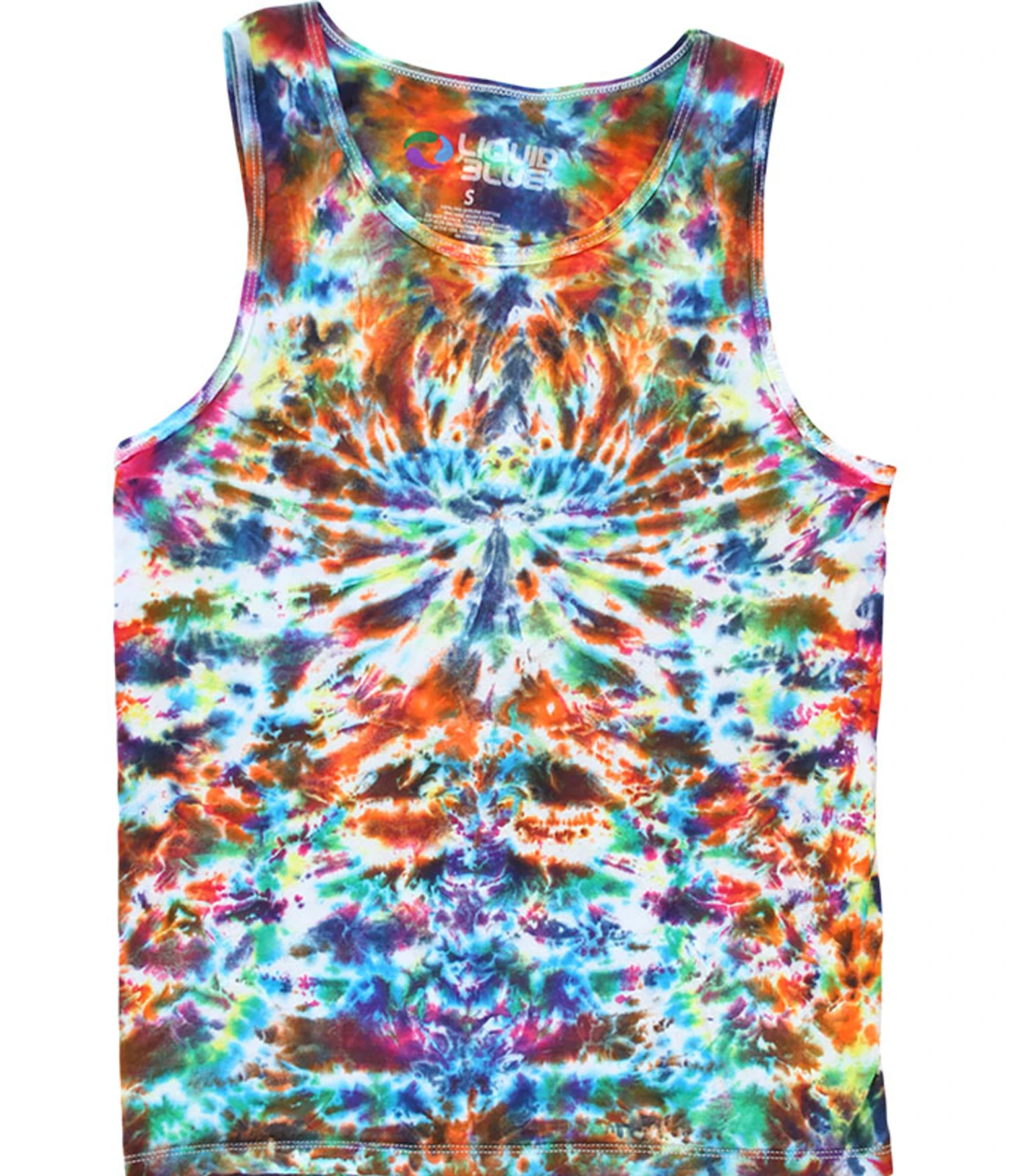 Crazy Krinkle Unprinted Tie-Dye Tank Top T-Shirt 1 Crazy Krinkle Unprinted Tie-Dye Tank Top T-Shirt