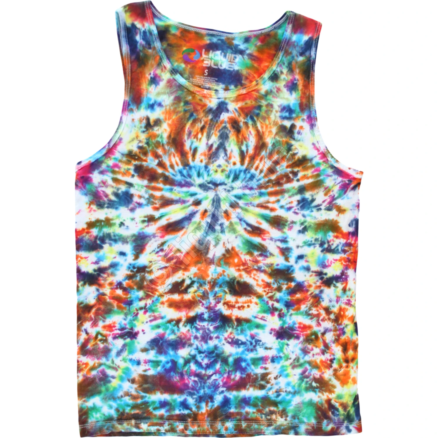 Crazy Krinkle Unprinted Tie-Dye Tank Top T-Shirt 2 Crazy Krinkle Unprinted Tie-Dye Tank Top T-Shirt - Image 2