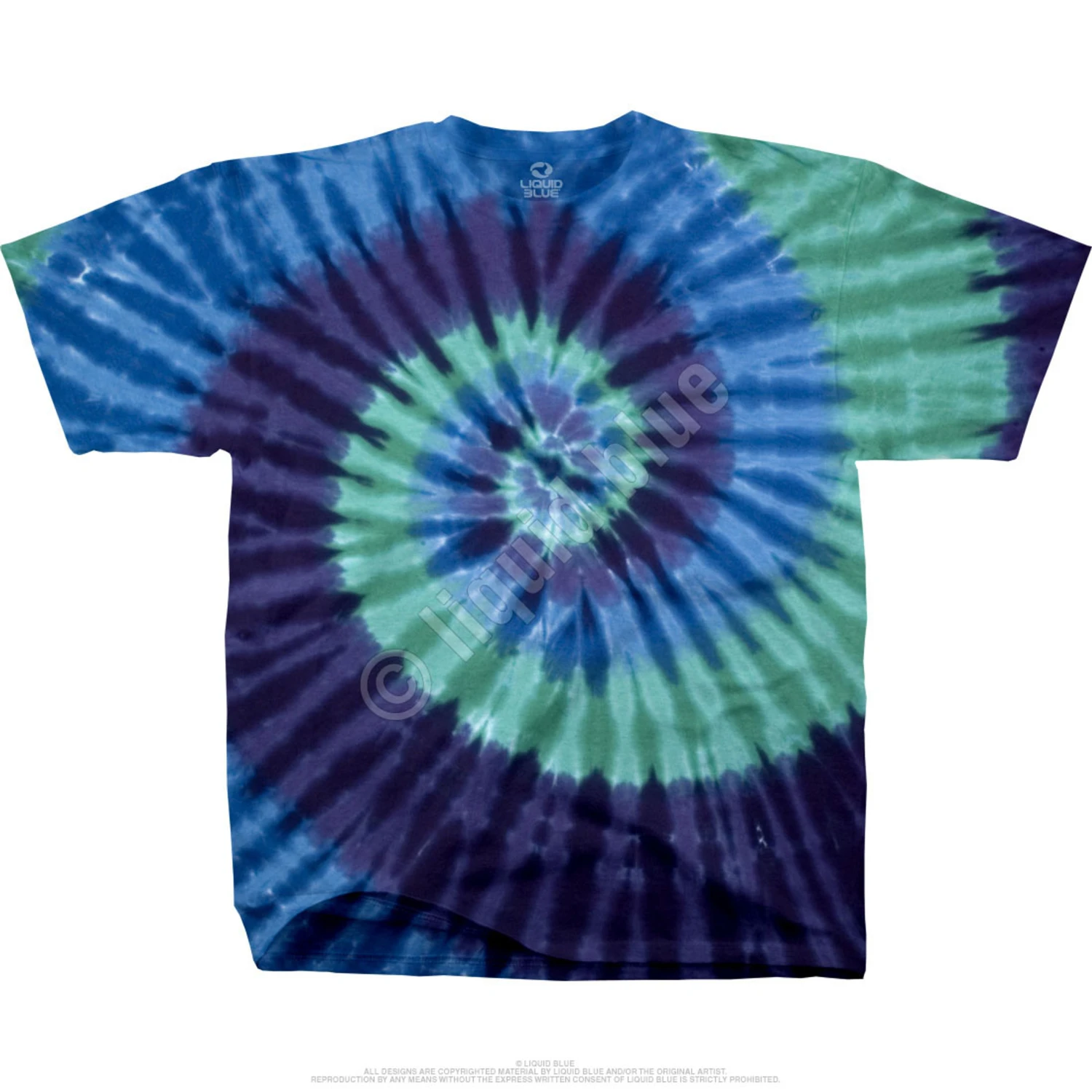 Cool Spiral Unprinted Tie-Dye T-Shirt 2 Cool Spiral Unprinted Tie-Dye T-Shirt - Image 2