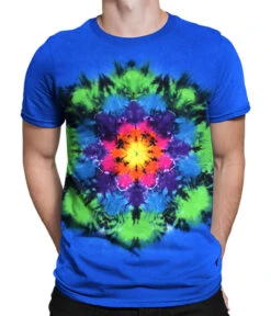 Rainbow Mandala Unprinted Tie-Dye T-Shirt