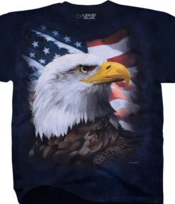 American Bald Eagle Tie-Dye T-Shirt