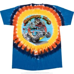 Steal Your Hot Rod Tie-Dye T-Shirt -BOWIE Shop 11339f 25838.1666986071