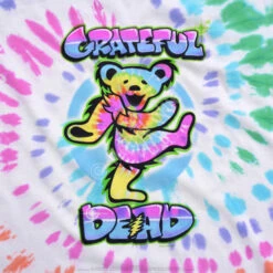 Carnival Bear Tie-Dye T-Shirt -BOWIE Shop 11365f artwork 41562.1655140204