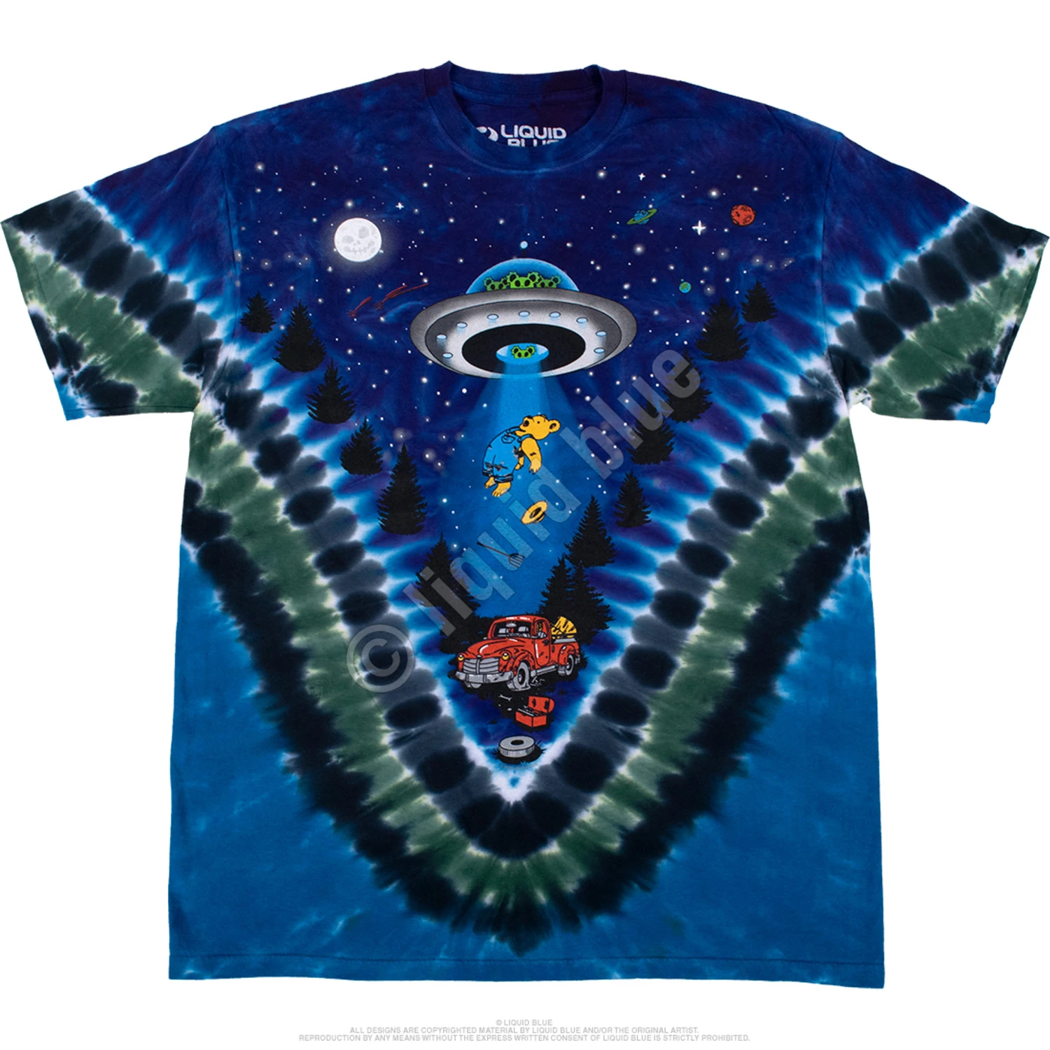 Abduction Tie-Dye T-Shirt 2 Abduction Tie-Dye T-Shirt - Image 2