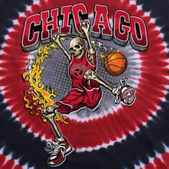 Chicago Dunker Basketball Skeleton Tie-Dye T-Shirt 6 Chicago Dunker Basketball Skeleton Tie-Dye T-Shirt -BOWIE Shop 11432f artwork 37742.1682446200