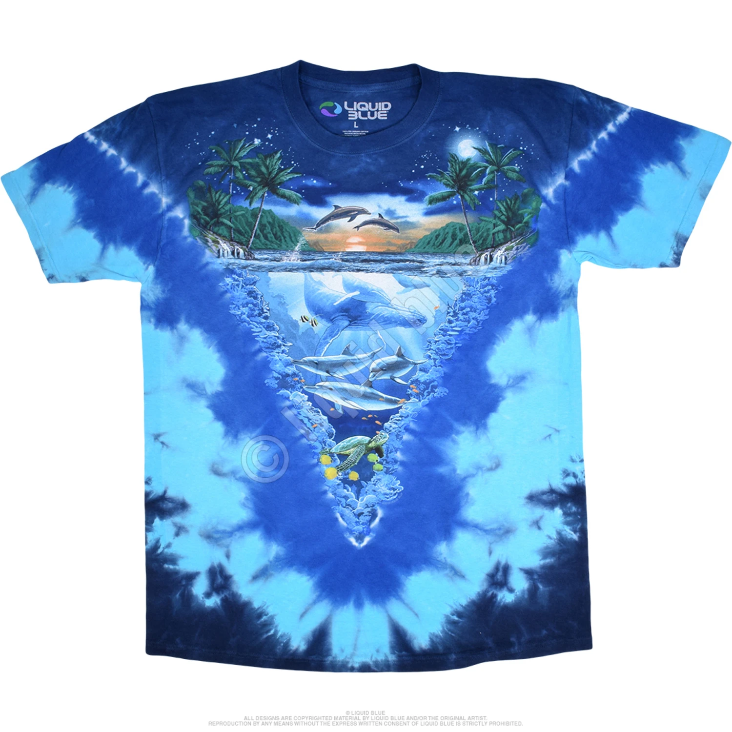 Night Time Dive Tie-Dye T-Shirt 2 Night Time Dive Tie-Dye T-Shirt - Image 2