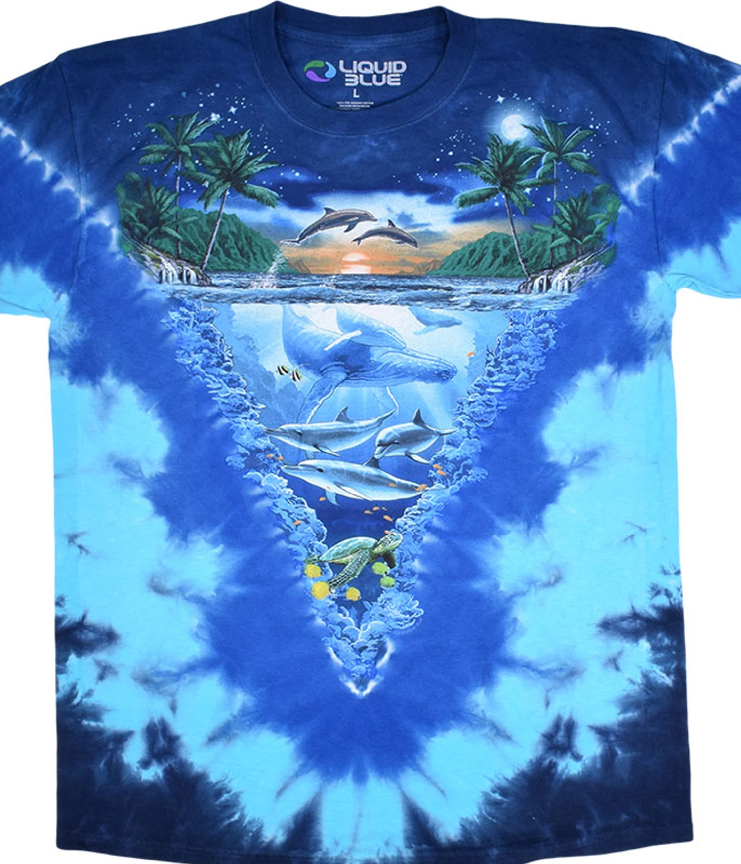 Night Time Dive Tie-Dye T-Shirt 1 Night Time Dive Tie-Dye T-Shirt