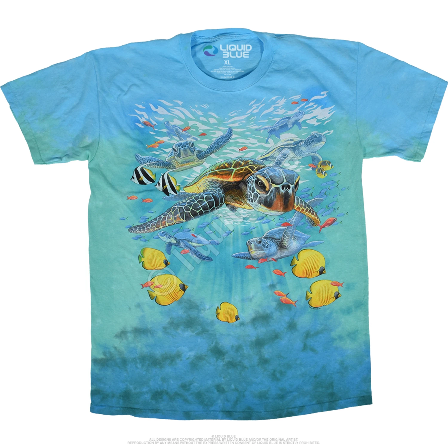 Sea Turtles Tie-Dye T-Shirt 2 Sea Turtles Tie-Dye T-Shirt - Image 2