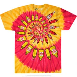Mustard & Ketchup Spiral Tie-Dye T-Shirt 4 Mustard & Ketchup Spiral Tie-Dye T-Shirt -BOWIE Shop 11452f 46143.1536609574