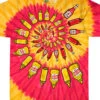 Mustard & Ketchup Spiral Tie-Dye T-Shirt