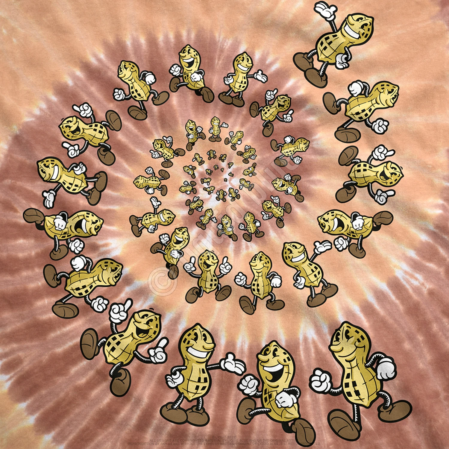 Peanut Spiral Tie-Dye T-Shirt 3 Peanut Spiral Tie-Dye T-Shirt - Image 3