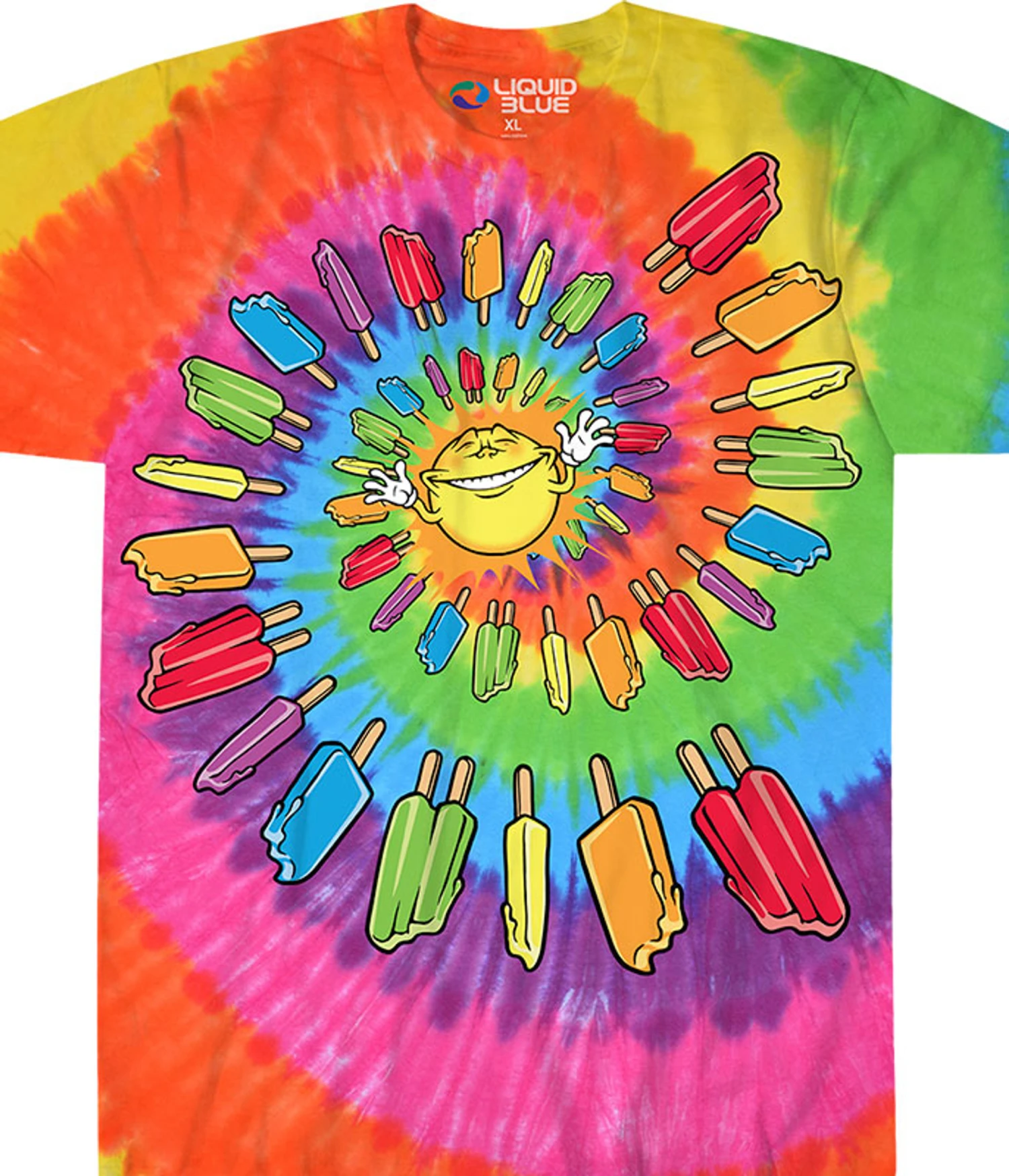 Popsicle Spiral Tie-Dye T-Shirt 1 Popsicle Spiral Tie-Dye T-Shirt