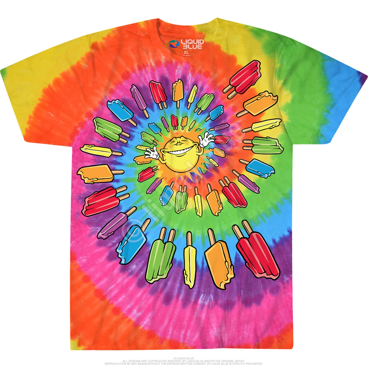 Popsicle Spiral Tie-Dye T-Shirt 2 Popsicle Spiral Tie-Dye T-Shirt - Image 2