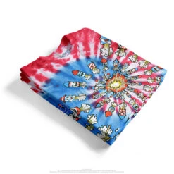 Fireworks Spiral Tie-Dye T-Shirt -BOWIE Shop 11458f stack 36262.1655818387