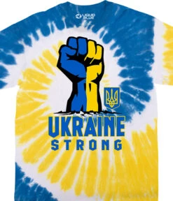 Ukraine Strong Tie-Dye T-Shirt