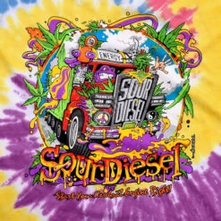 Sour Diesel Tie-Dye T-Shirt -BOWIE Shop 11477f artwork 80652.1674252284