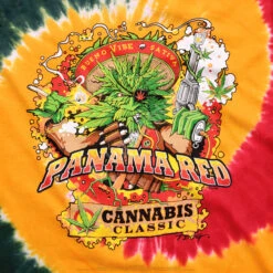 Panama Red Tie-Dye T-Shirt -BOWIE Shop 11478f artwork 35436.1674252285