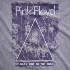Pink Floyd Live Heather Grey Poly-Cotton T-Shirt -BOWIE Shop 11640f artwork 70247.1488396639