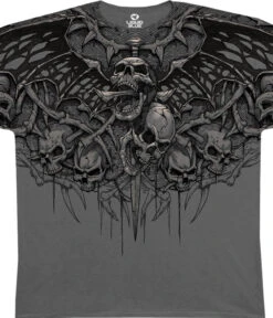 Crypt Caller Grey Athletic T-Shirt