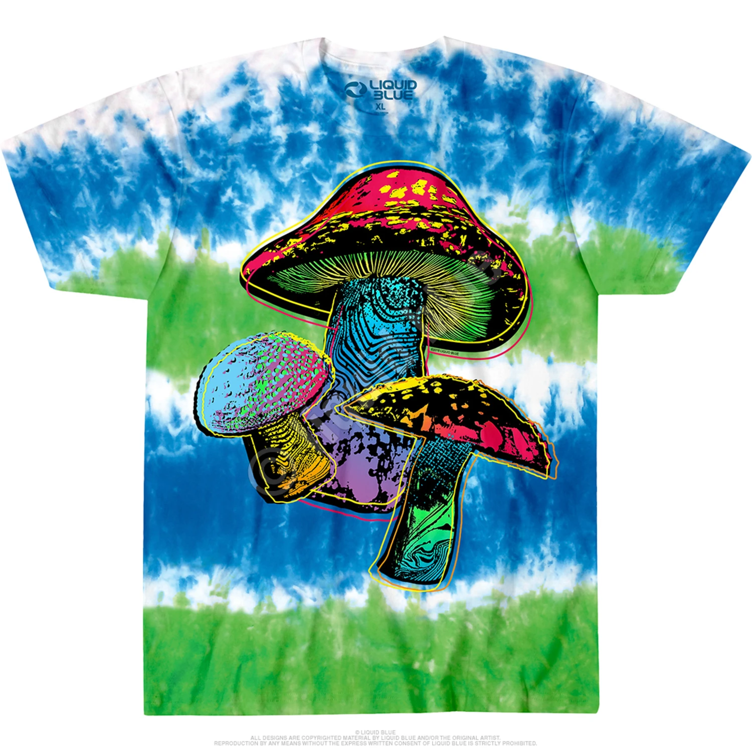 Psychedelic Shrooms Tie-Dye T-Shirt 2 Psychedelic Shrooms Tie-Dye T-Shirt - Image 2