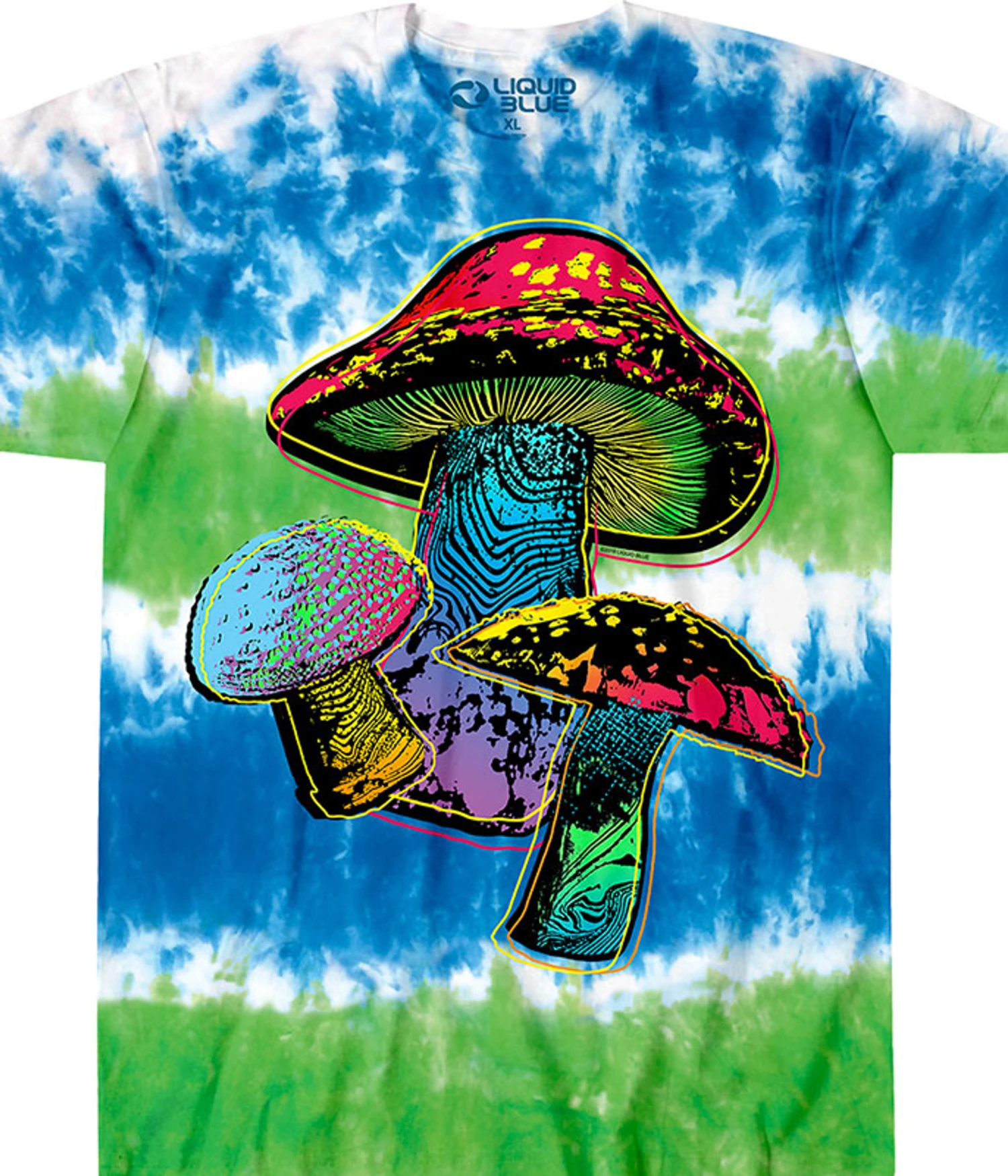 Psychedelic Shrooms Tie-Dye T-Shirt 1 Psychedelic Shrooms Tie-Dye T-Shirt