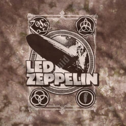 Zeppelin Poster Tie-Dye T-Shirt -BOWIE Shop 11816f artwork 05198.1642187743