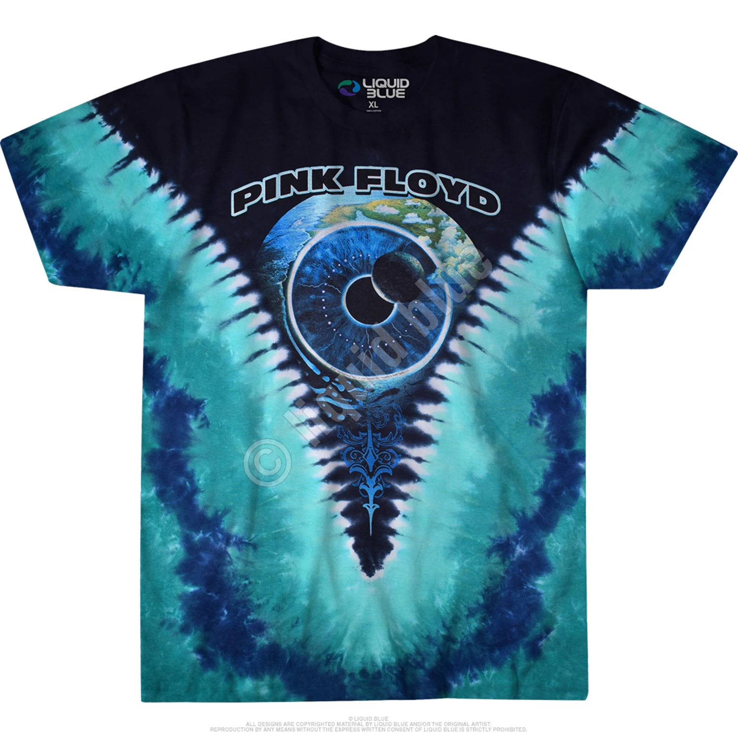 Pink Floyd Pulse V Tie-Dye T-Shirt 4 Pink Floyd Pulse V Tie-Dye T-Shirt - Image 4