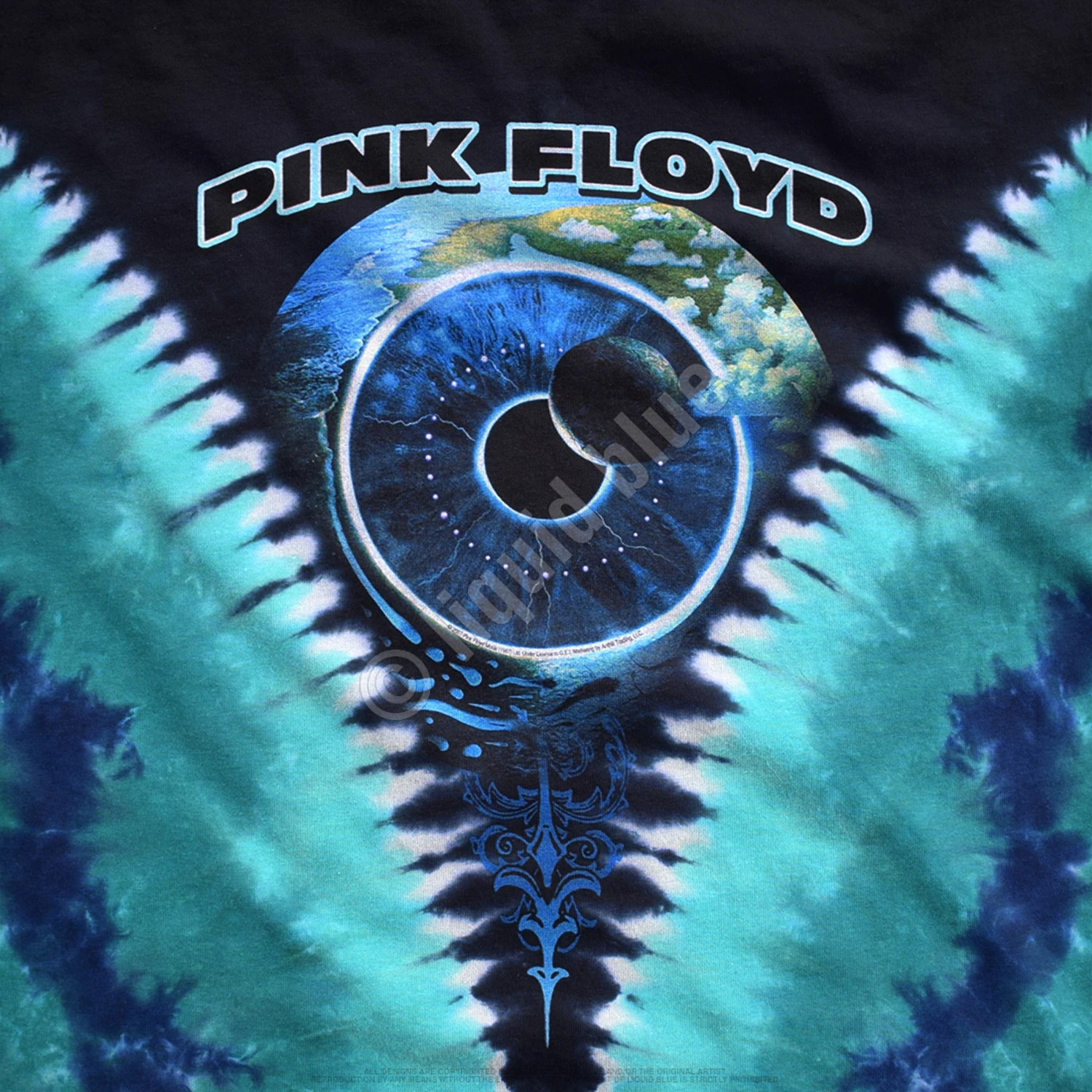 Pink Floyd Pulse V Tie-Dye T-Shirt 6 Pink Floyd Pulse V Tie-Dye T-Shirt - Image 6