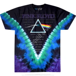 Pink Floyd Dark Side Vdye Tie-Dye T-Shirt -BOWIE Shop 11835f 77961.1488401368