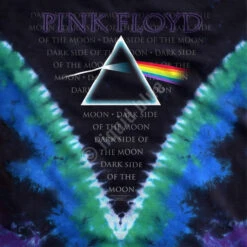 Pink Floyd Dark Side Vdye Tie-Dye T-Shirt -BOWIE Shop 11835f artwork 61469.1488401368