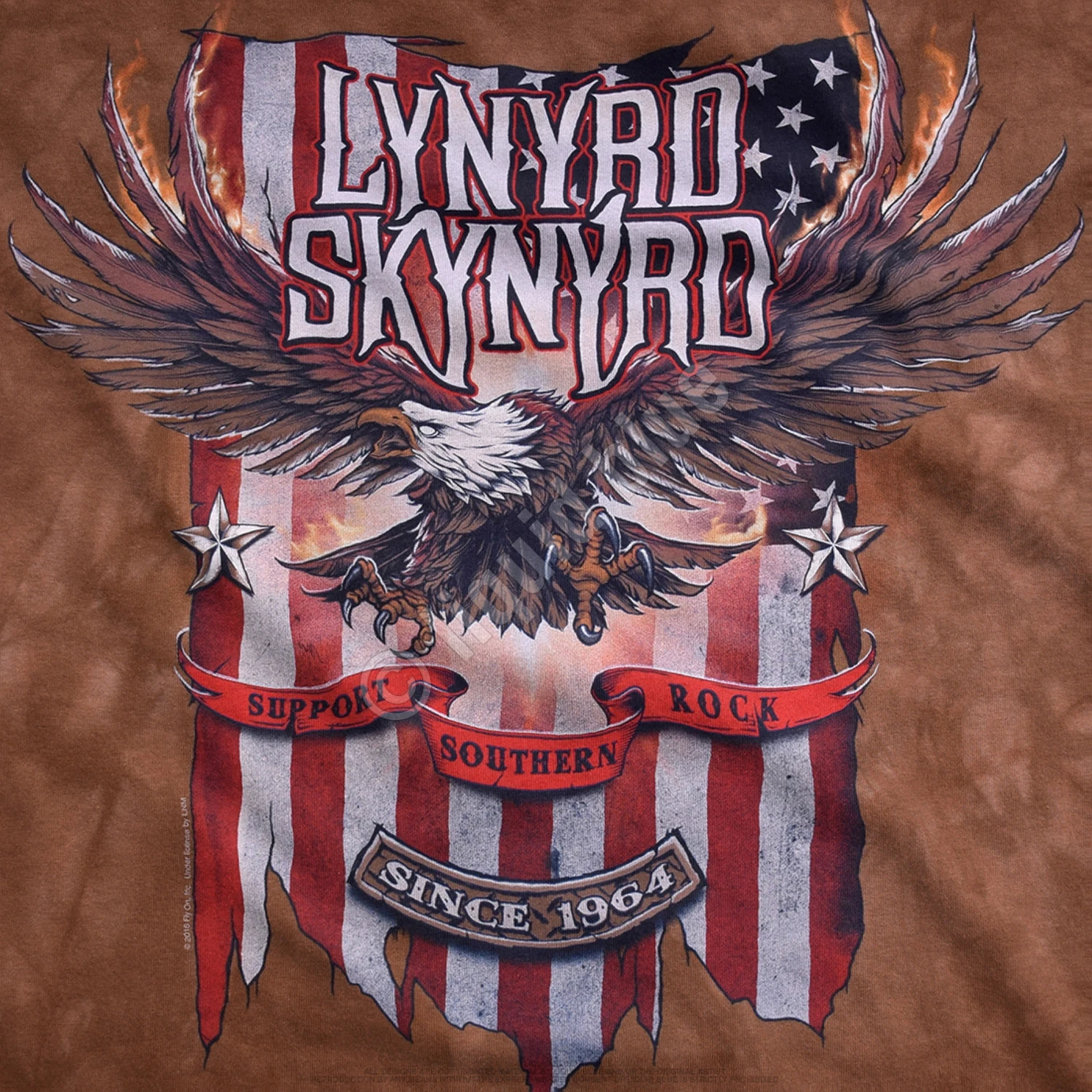 Support Southern Rock Tie-Dye T-Shirt 4 Support Southern Rock Tie-Dye T-Shirt - Image 4