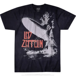 Exploding Zeppelin Tie-Dye T-Shirt -BOWIE Shop 11851f 49406.1488904343