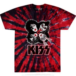 KISS Burst Tie-Dye T-Shirt -BOWIE Shop 11929f 13040.1628104181