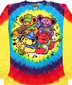 Bear Jamboree Tie-Dye Long Sleeve T-Shirt
