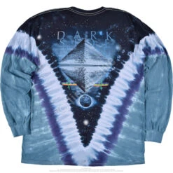 Pink Floyd Pyramid V Tie-Dye Long Sleeve T-Shirt -BOWIE Shop 12832b 37193.1668784113