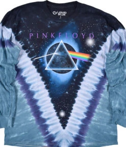 Pink Floyd Pyramid V Tie-Dye Long Sleeve T-Shirt