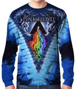 Pink Floyd Prism River Tie-Dye Long Sleeve T-Shirt