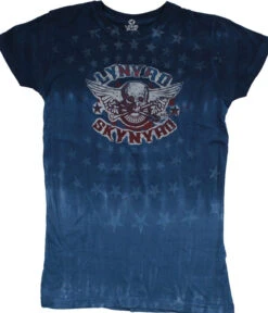 Skynyrd Stars Tie-Dye Juniors Long Length T-Shirt
