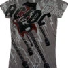 High Voltage Grey Juniors Long Length T-Shirt