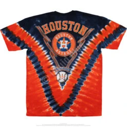 MLB Houston Astros V Tie-Dye T-Shirt -BOWIE Shop 19155b 14610.1426609917