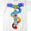 Chakra White Athletic T-Shirt