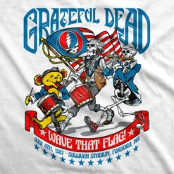 4th Of July White T-Shirt -BOWIE Shop 21308f artwork 79244.1655139688