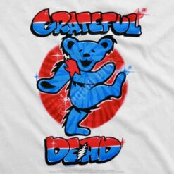 Independance Bear White T-Shirt -BOWIE Shop 21315f artwork 79059.1624477472